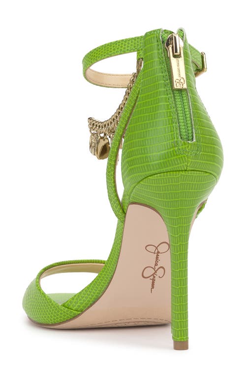 Jessica Simpson Jetser Ankle Strap Sandal In Lizard Green