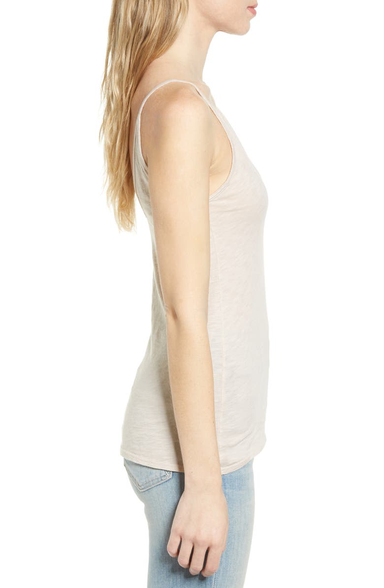 Stateside V-Neck Slub Camisole, Alternate, color, Sand