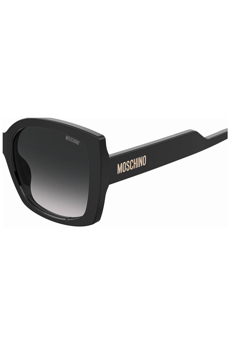 54mm Gradient Square Sunglasses, Alternate, color, BLACK/GREY