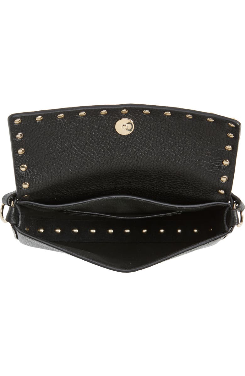 Valentino Garavani Rockstud Leather Crossbody Pouch, Alternate, color,