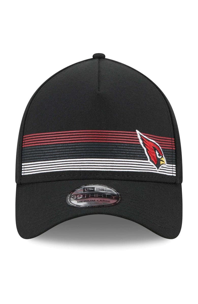 New Era Men's New Era Black Arizona Cardinals Flawless Stripe 39THIRTY Flex Hat, Alternate, color, 