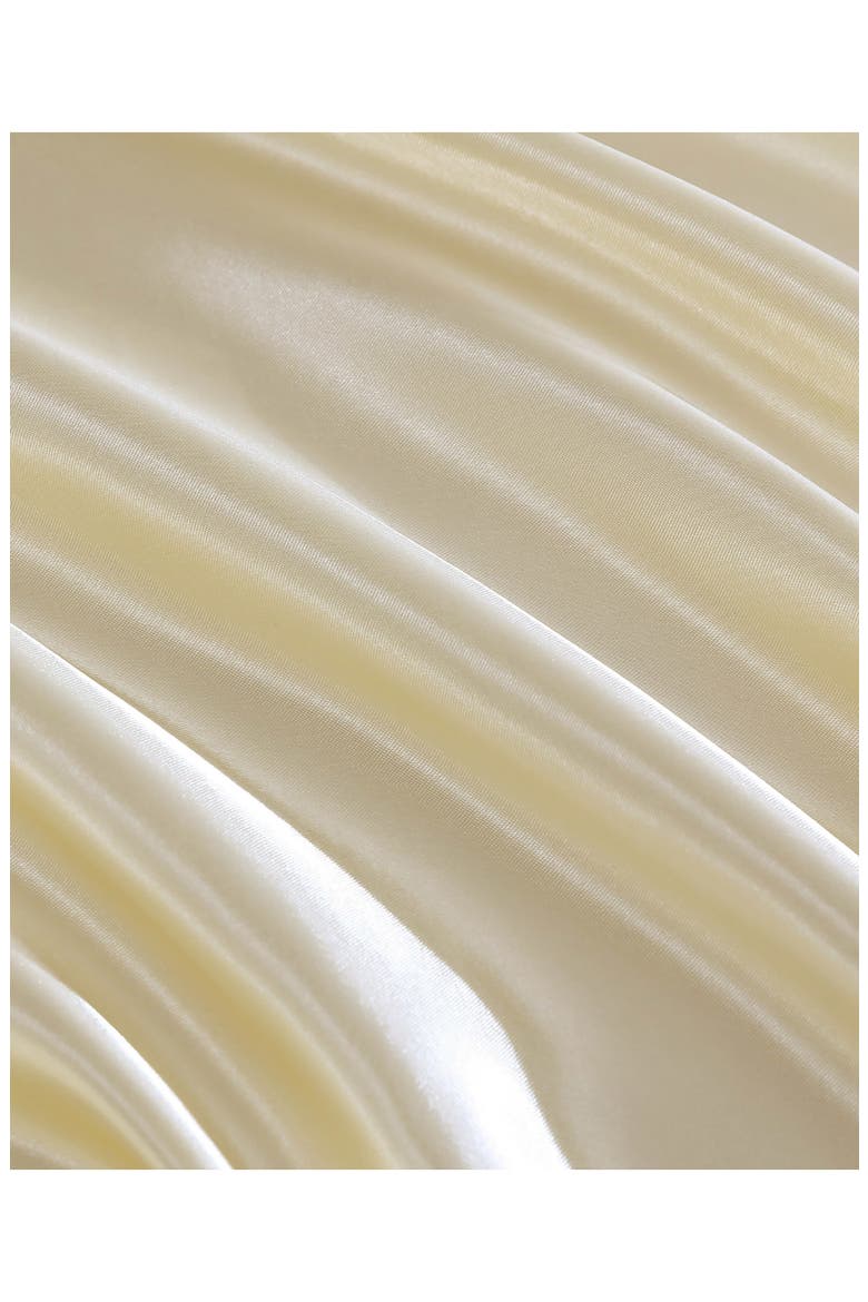 Silky Satin Sheet Set, Alternate, color, ANTIQUE GOLDEN HONEY