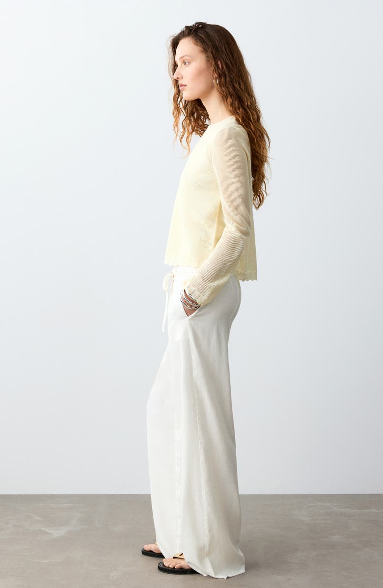 MANGO TEEN Drawstring Straight Leg Pants, Alternate, color, 