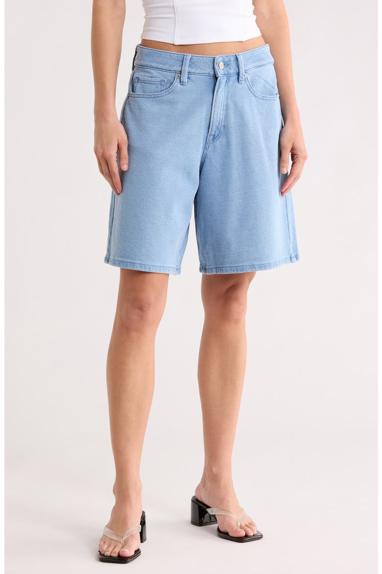 Jeanius Good Ease Bermuda Shorts, Main, color, INDIGO586
