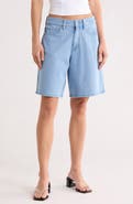 Good American Jeanius Good Ease Bermuda Shorts