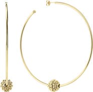 LAGOS Caviar Gold Large Hoop Earrings