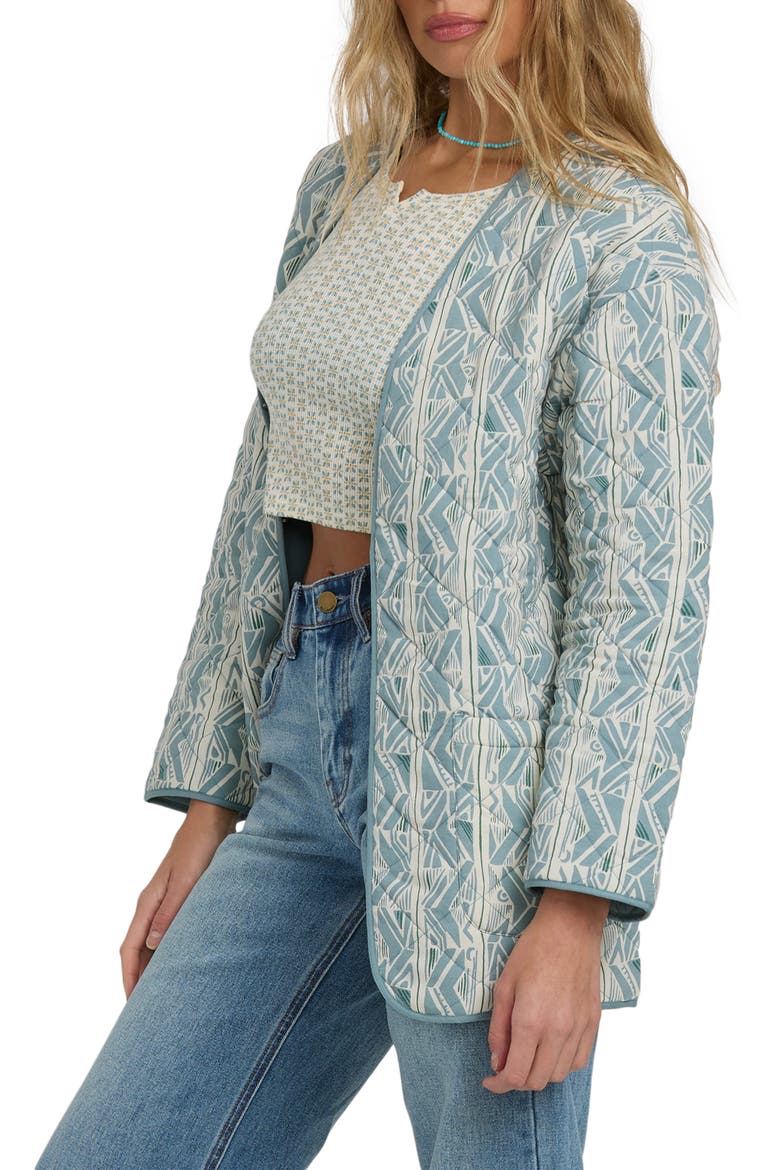 Day Dreamin Quilted Poplin Shacket, Alternate, color, MASON BLUE