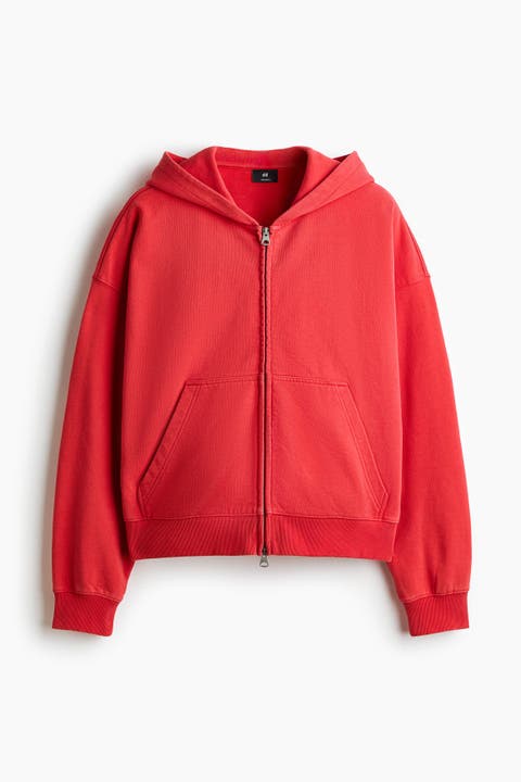 Oversized Fit Zip-through Hoodie