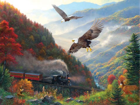 Great Smoky Mountain Railroad 500 piece Jigsaw Puzzle for Adults
