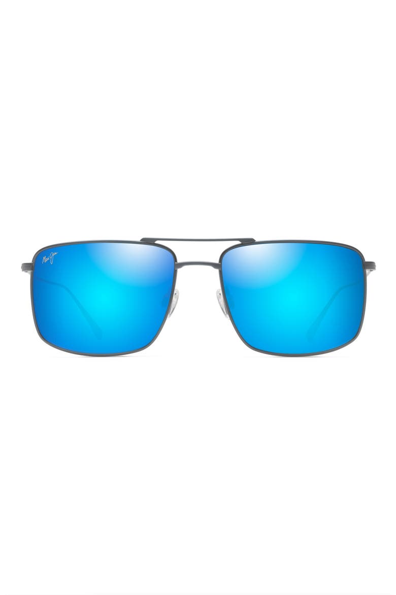 Aeko 55mm PolarizedPlus2® Aviator Sunglasses, Main, color, DOVE GREY