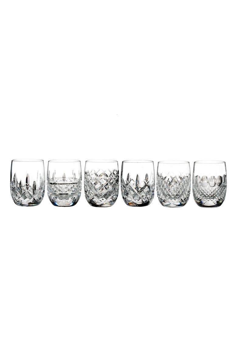 Waterford Connoisseur Set of 6 Lead Crystal Tumblers, Main, color, Crystal