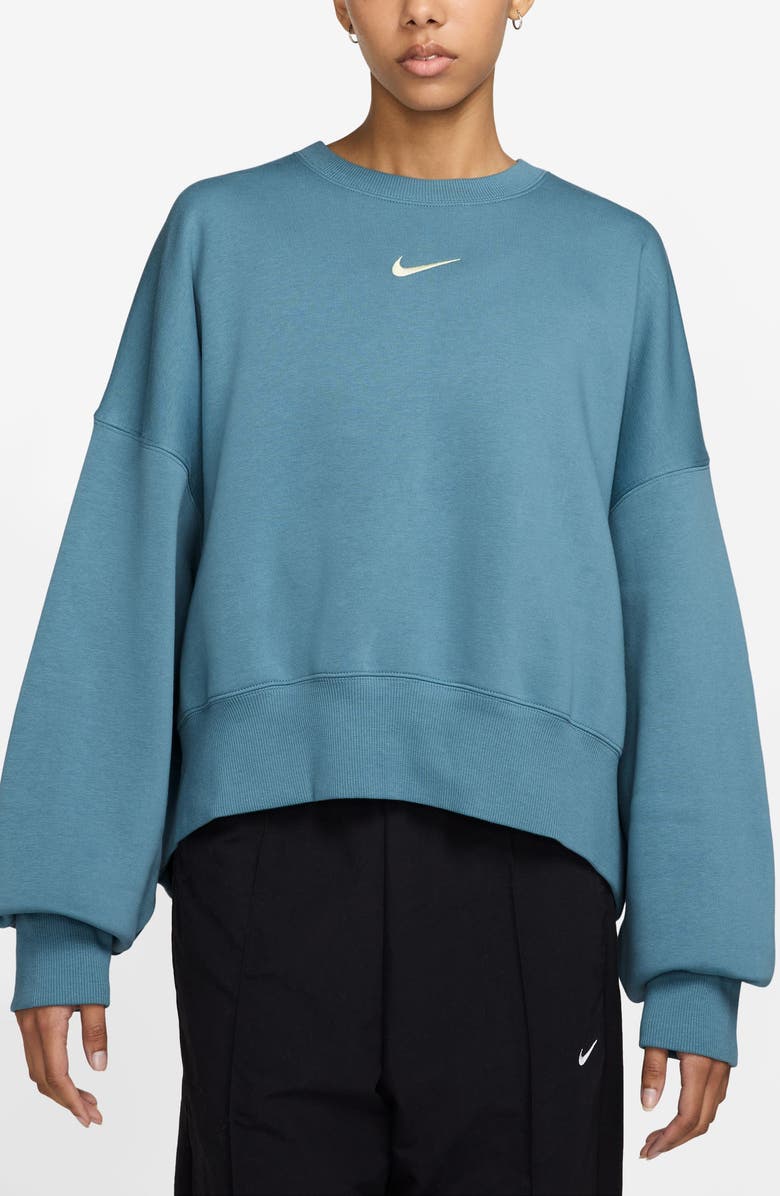 Nike Phoenix Fleece Crewneck Sweatshirt, Main, color,