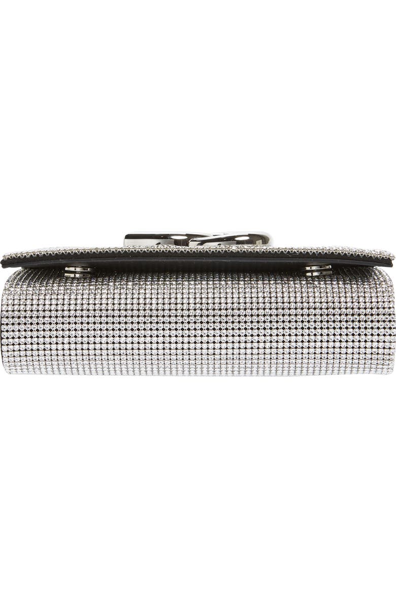 Dolce&Gabbana DG Logo Crystal Mesh Shoulder Bag, Alternate, color,