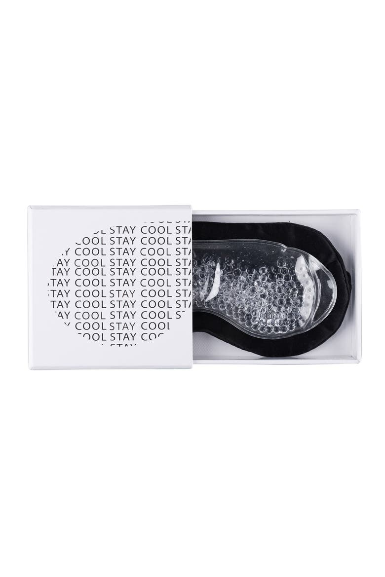 Trisilk™ Eye Mask with Cooling Gel, Alternate, color, MIDNIGHT BLACK