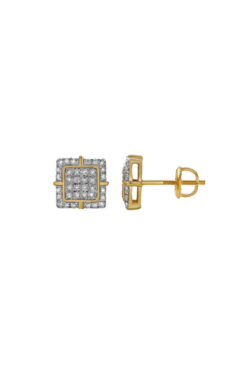 Aventura 10K Yellow Gold Diamond Unisex Earrings - 0.21 Cts, Alternate, color, 10K Yellow Gold