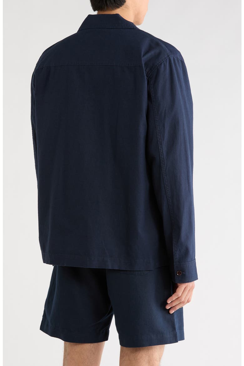 Calliope Island Linen Blend Shirt, Alternate, color, NAVY