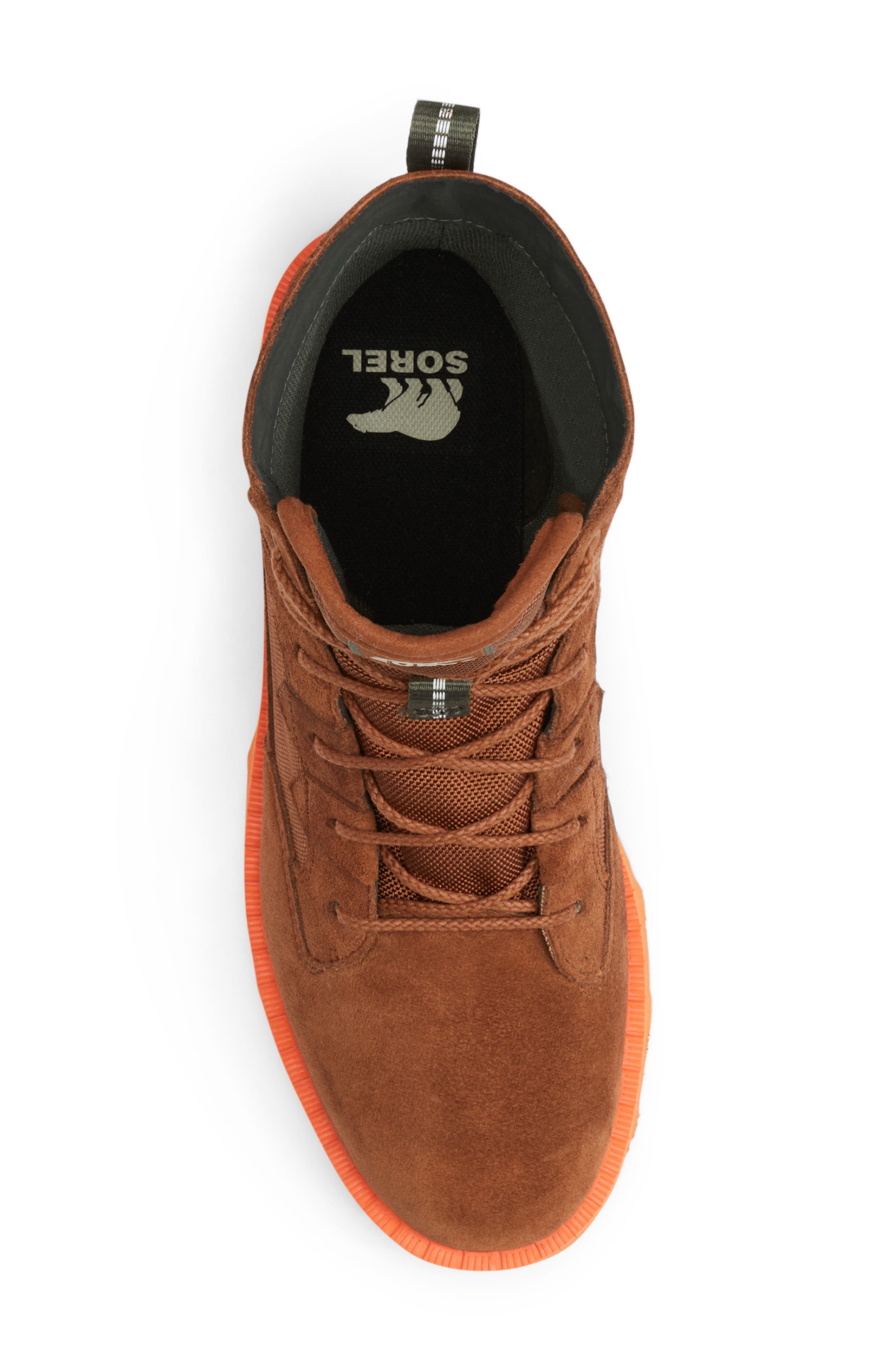 Caribou Waterproof Boot, Alternate, color, DARK AMBER/ SPARK ORANGE