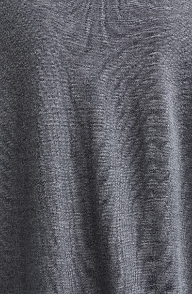 LOULOU DE SAISON Ditto Fine Knit Cashmere Crewneck Sweater, Alternate, color, Anthracite Melange