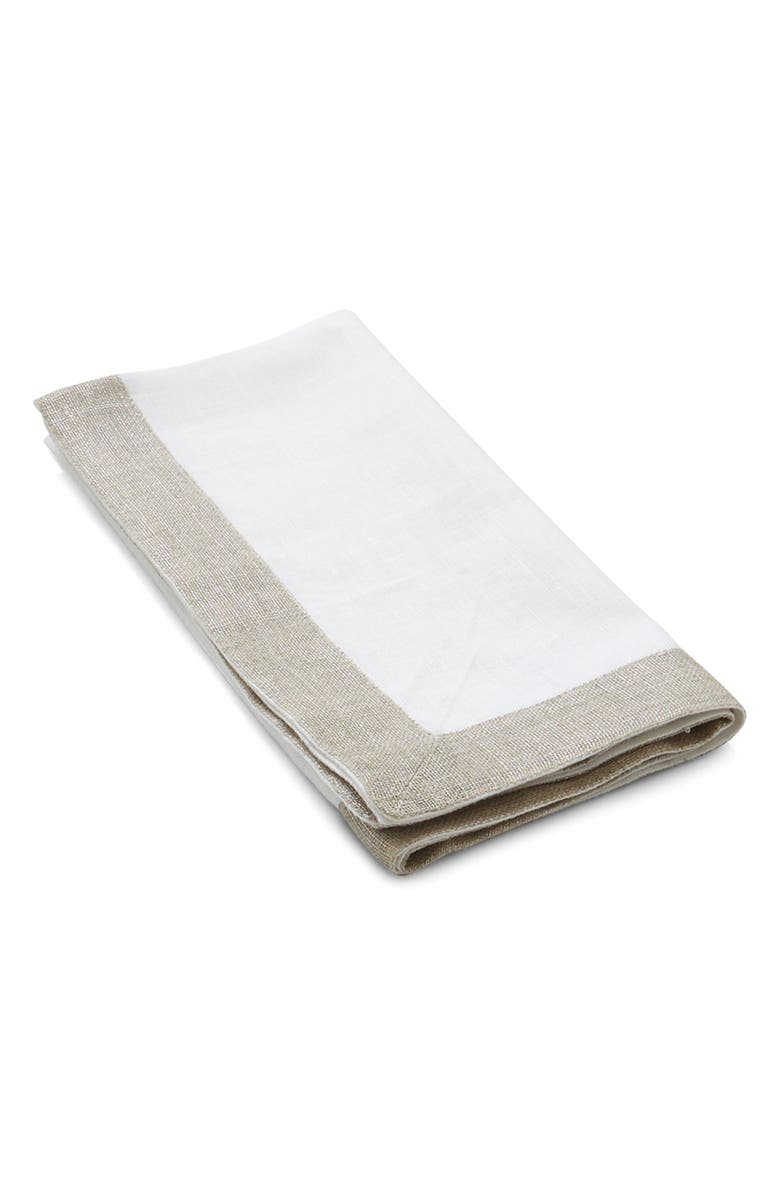 Michael Aram Set of 4 Linen Napkins, Main, color,