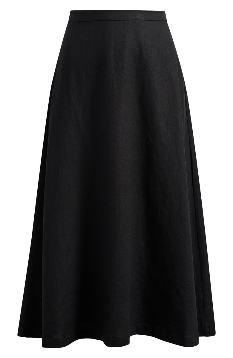WAYF x Hannah Lovey Porter Capri Linen Blend Midi Skirt, Alternate, color, 