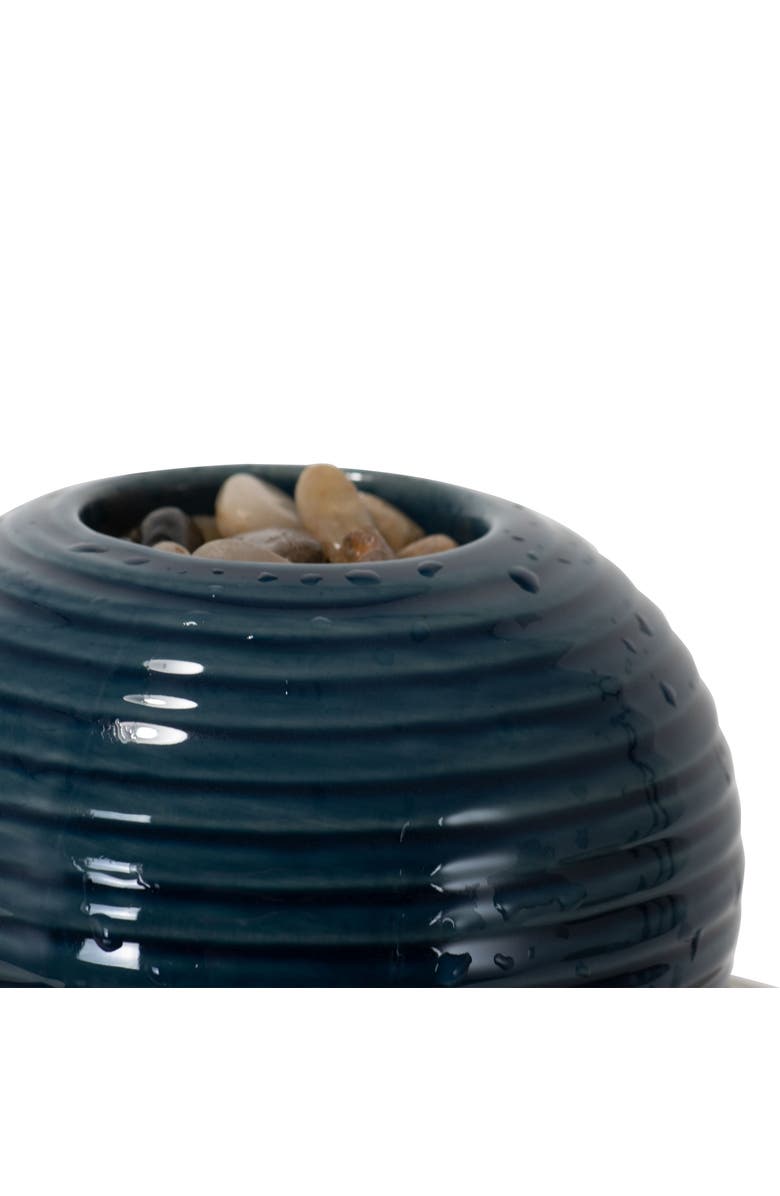 Foreside Home and Garden Multicolor Chinoiserie Ceramic Indoor Water Fountain With Pump, Alternate, color, Beige