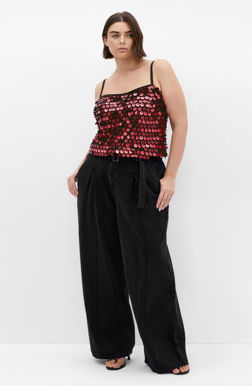 City Chic Disco Paillette Sequin Camisole