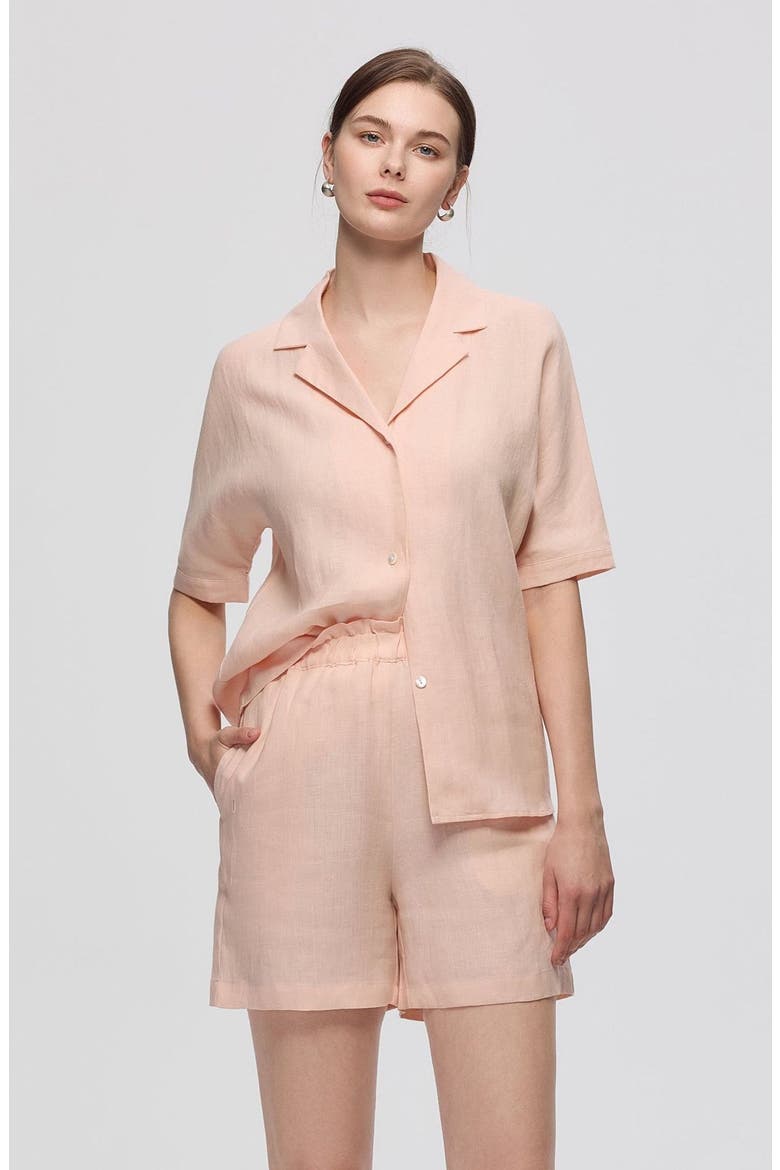 Hemp Camp Shirt, Alternate, color, Light Peach