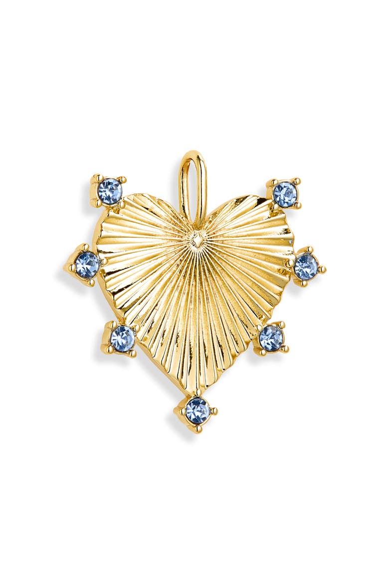 Grove Heart Charm, Main, color, GOLD