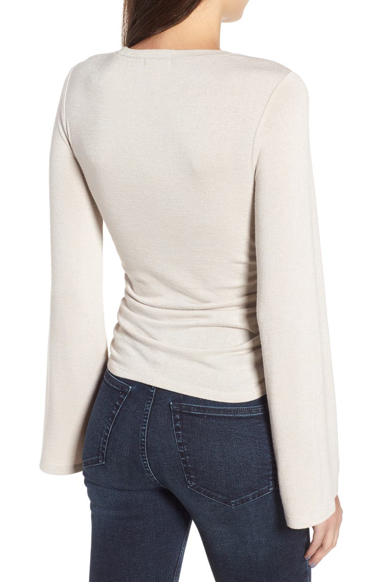 Leith Flare Sleeve Cinch Top, Alternate, color,