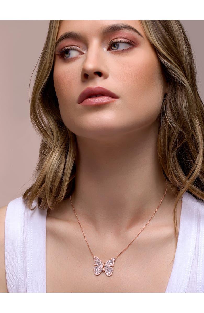 Bony Levy Diamond Butterfly Pendant Necklace, Alternate, color, 