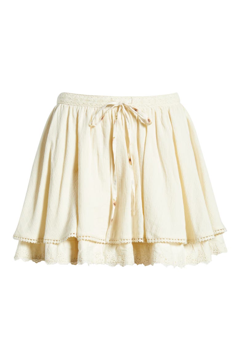 Tulip Layered Miniskirt, Alternate, color, TEA