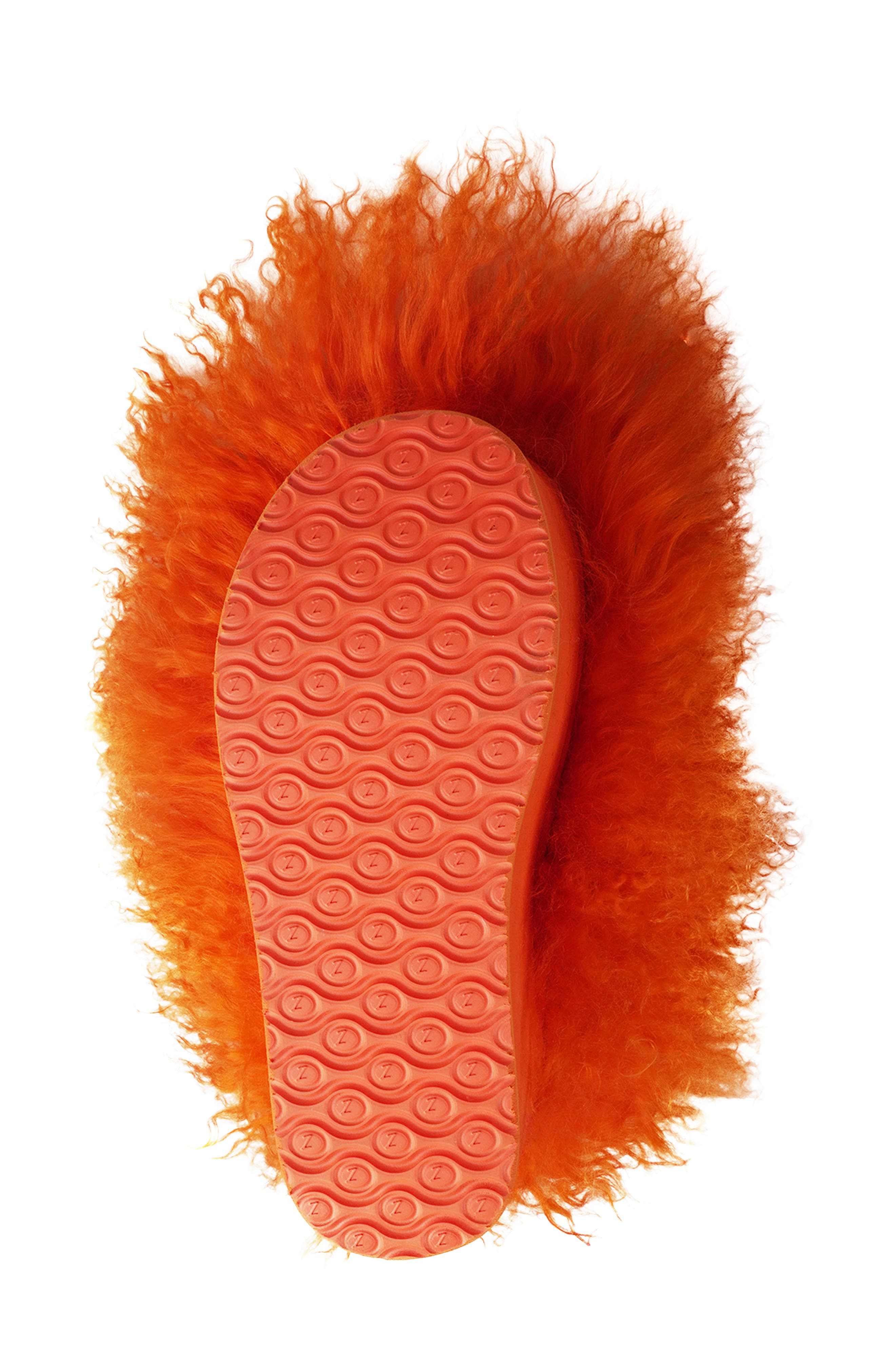 Eliza Genuine Shearling Bootie, Alternate, color, ORNGE
