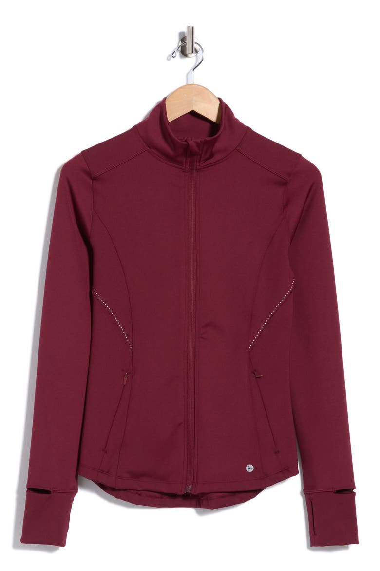 Air Glide Performance Zip Jacket, Main, color, WINDSOR WINE