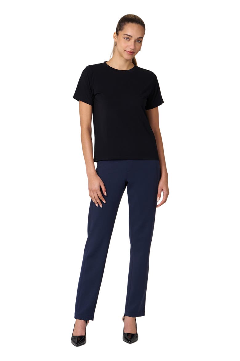 Rebody Essentials Short Sleeve Top, Alternate, color, Black