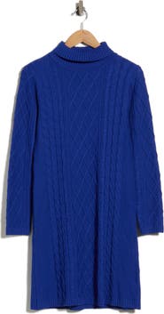 AREA STARS Kendall Cable Knit Sweater Dress