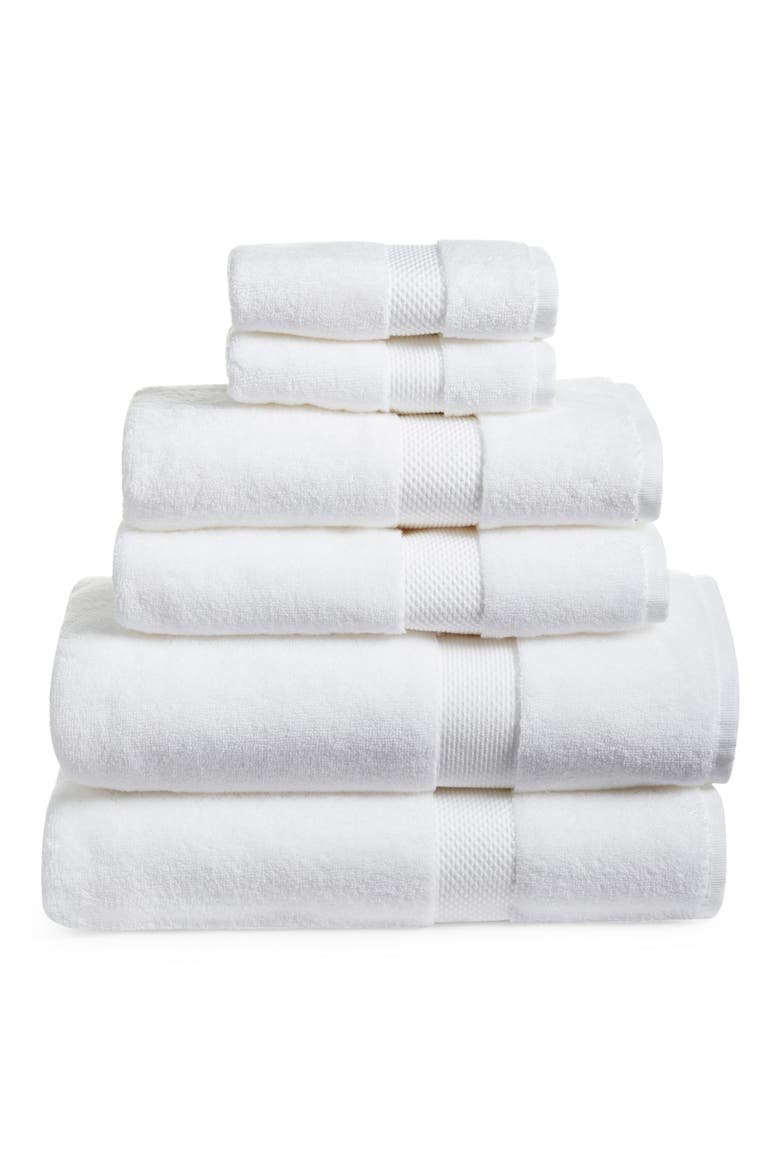 Regent 6-Piece Towel Set, Main, color, WHITE