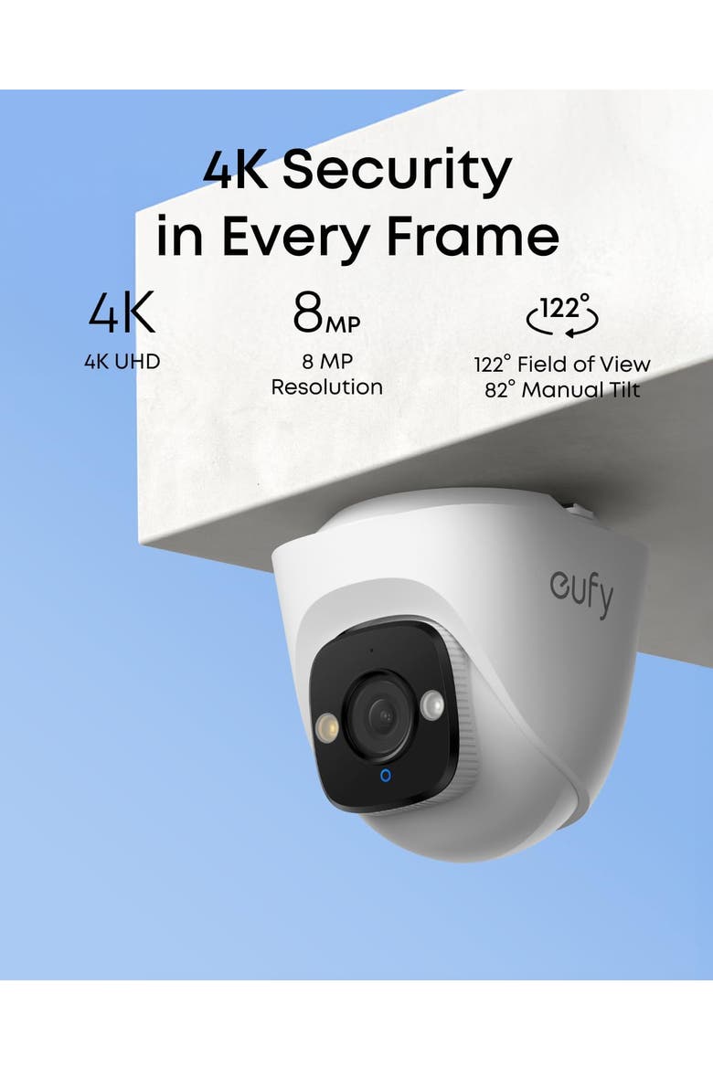 Security PoE NVR System E41, 4-Cam, 2TB HDD, Alternate, color, White