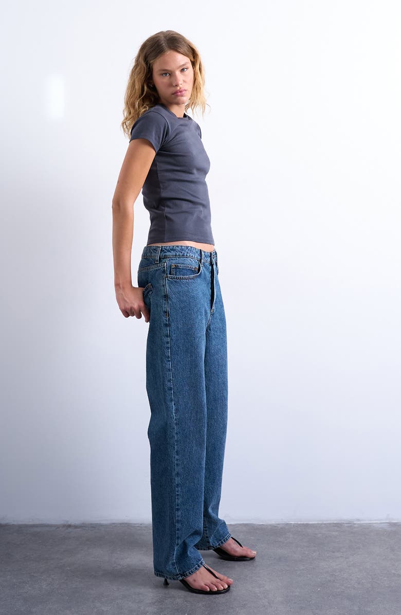 Topshop Everyday Cotton T-Shirt, Alternate, color, Grey