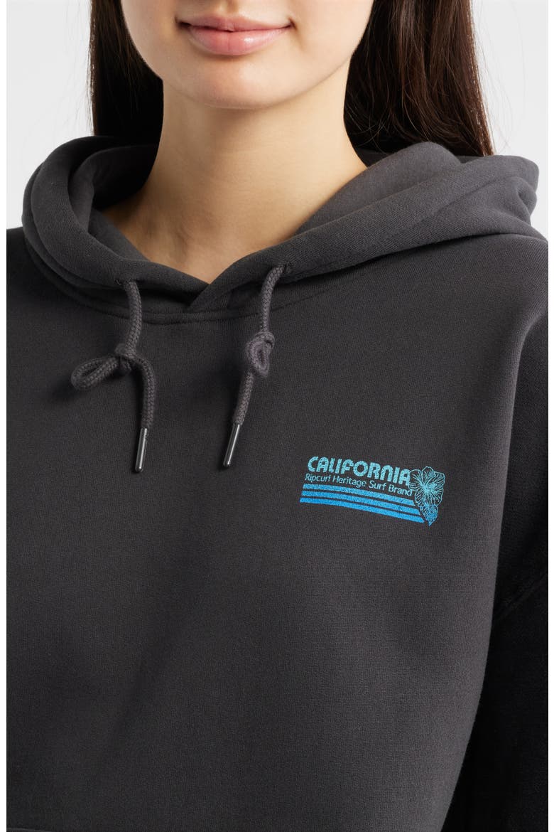 Ocean Break Heritage Hoodie, Alternate, color, CALI WASHED BLACK