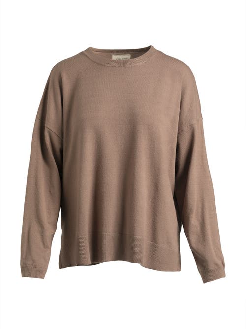 Single Stitch Relaxed Crew Neck Sweater In Multi