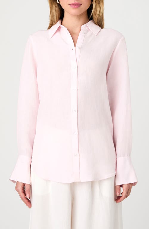 French Connection Birdie Oversize Linen Blend Button-up Shirt