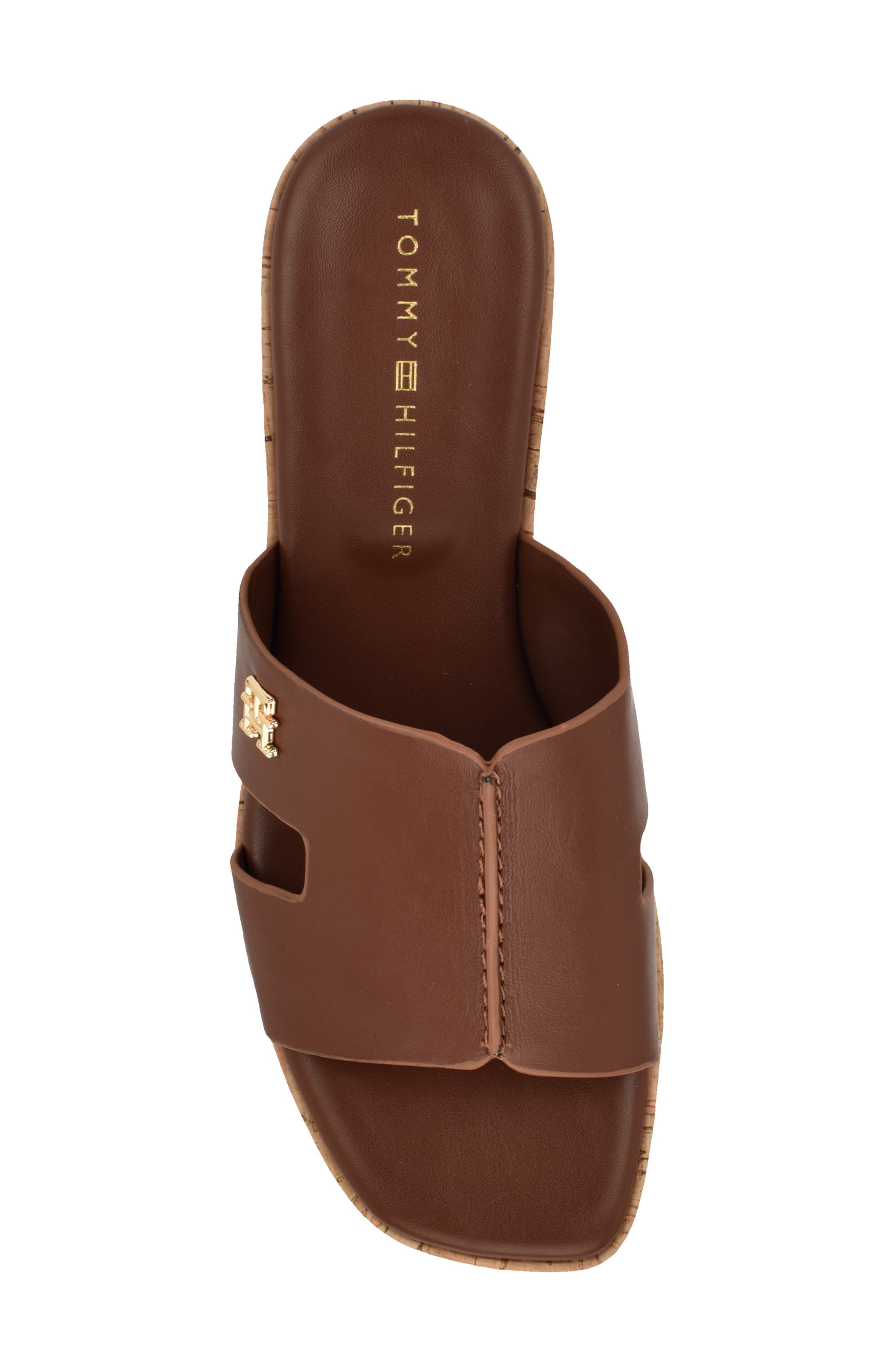 Tommy Hilfiger Heliena Platform Wedge Slide Sandal, Alternate, color, Medium Natural