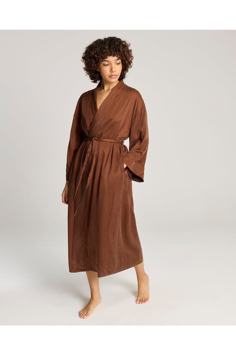 Eco-Luxe Long Robe, Main, color, Cocoa