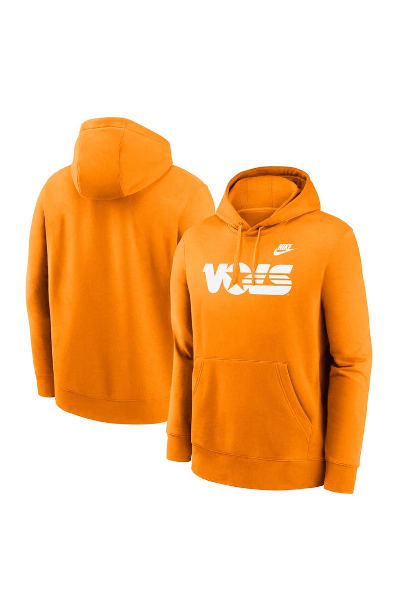 Nike Men's Nike Tennessee Orange Tennessee Volunteers Legacy Logo Club Fleece Pullover Hoodie, Main, color, Tennessee Orange