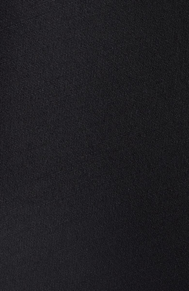 Balenciaga Wool & Silk Crepe Cocoon Minidress, Alternate, color, Nero