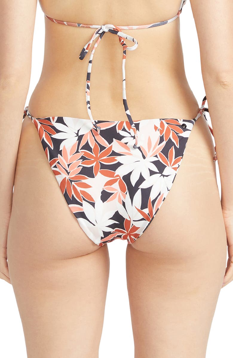 Volcom Check Mate Side Tie Bikini Bottoms, Alternate, color, 