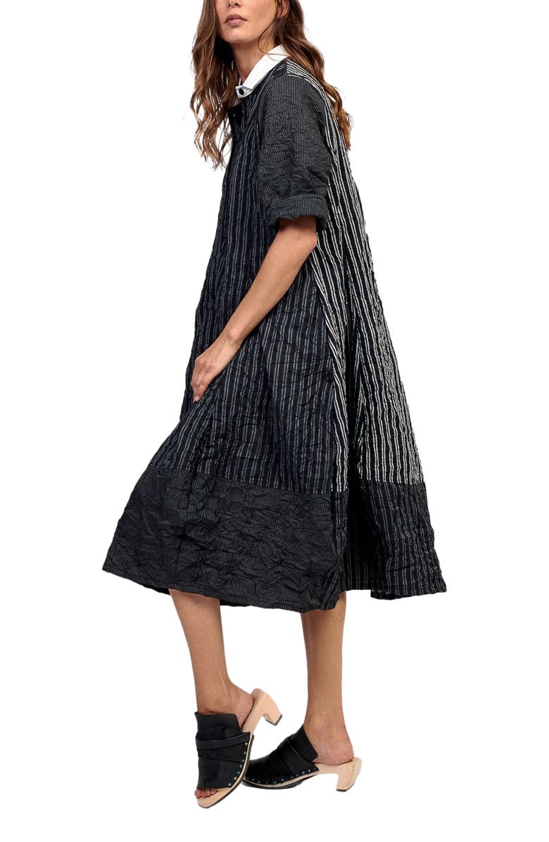 Alembika Patchwork cocoon shirt-dress, Alternate, color, 