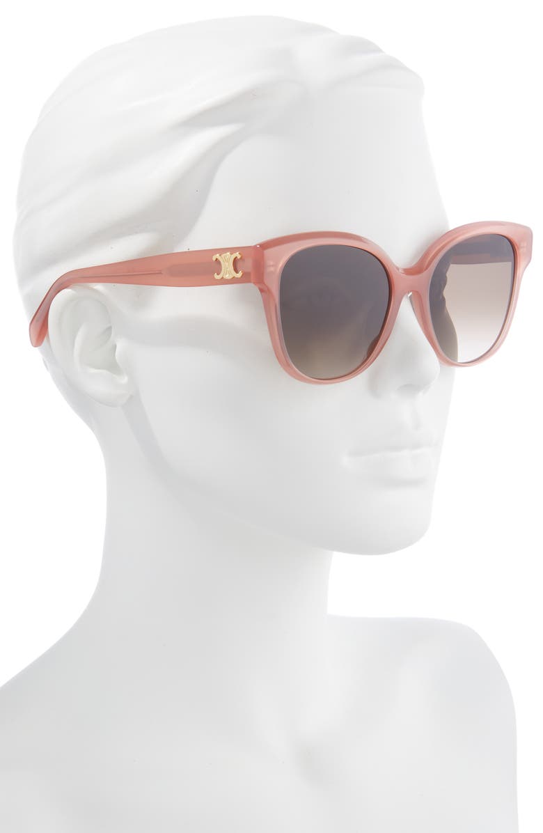 CELINE 58mm Gradient Cat Eye Sunglasses, Alternate, color, 