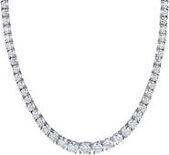 Leni James The Jaimie 4 Prong Graduated Tennis Necklace
