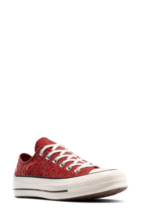 Gender Inclusive Chuck 70 Leopard Flocked Satin Low Top Sneaker